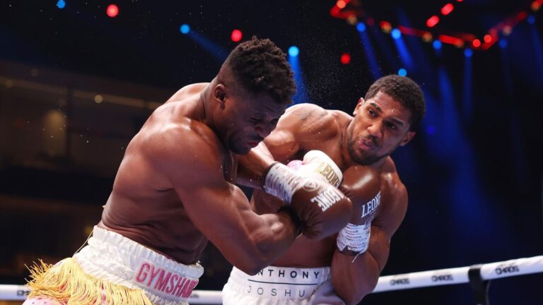 Anthony Joshua and Francis Ngannou