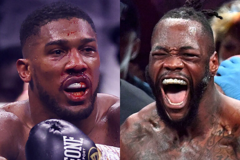 Deontay Wilder and Anthony Joshua