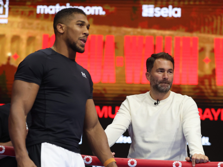 ANTHONY Joshua Eddie Hearn